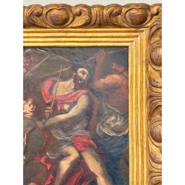 17th Century 17th Century Italian School Oil Painting, "The Coronation of Thorns" After Titian For Sale - Image 5 of 7