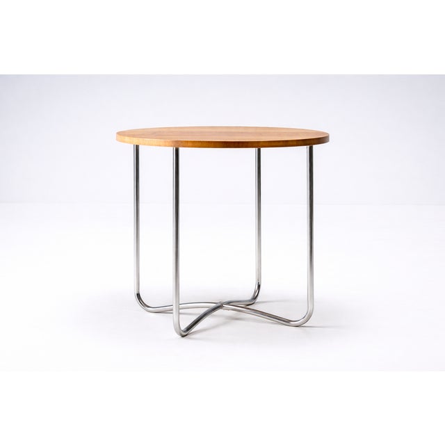 Functionalist Table by Jindřich Halabala for UP Rousínov, Czechoslovakia, 1930s For Sale - Image 4 of 6