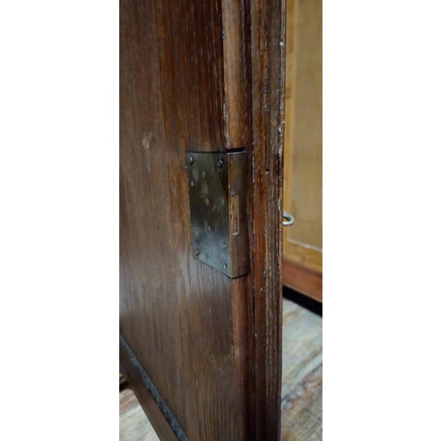 Wood Antique Renaissance Carved Wooden Two-Part Bookcase For Sale - Image 7 of 13