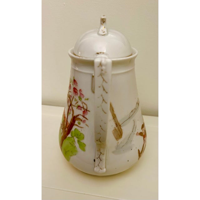 French Early 20th Century Limoges Tea Pot by Oscar Gutherz For Sale - Image 3 of 12