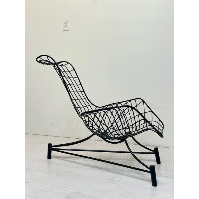 Iron "Capricorn" Patio Chair attributed to the great Vladimir Kagan. This Lounge Chair is part of the Capricorn series, an...
