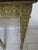 1980s Vintage Maitland Smith Console Table Carved Wooden Base Faux Marble Top For Sale - Image 10 of 11