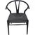 Wood CH24 Wishbone Chairs in Black Lacquered Oak from Hans Wegner, 2000s, Set of 4 For Sale - Image 7 of 18