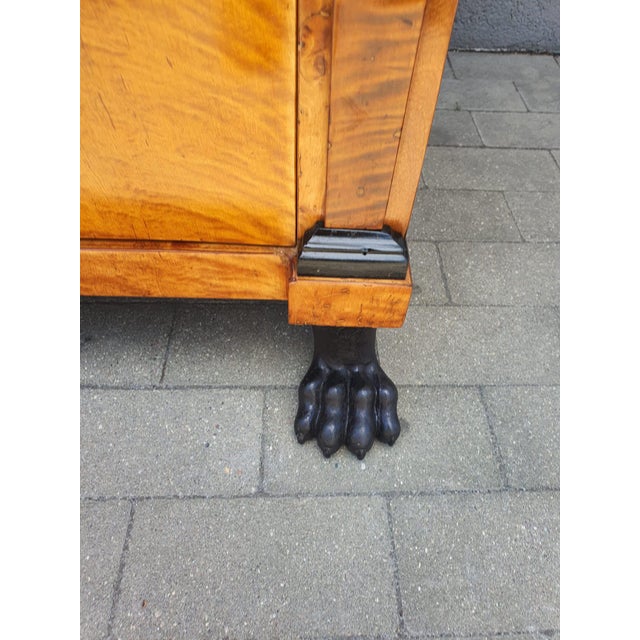 Wood Biedermeier Secretary in Birch, 1815 For Sale - Image 7 of 18