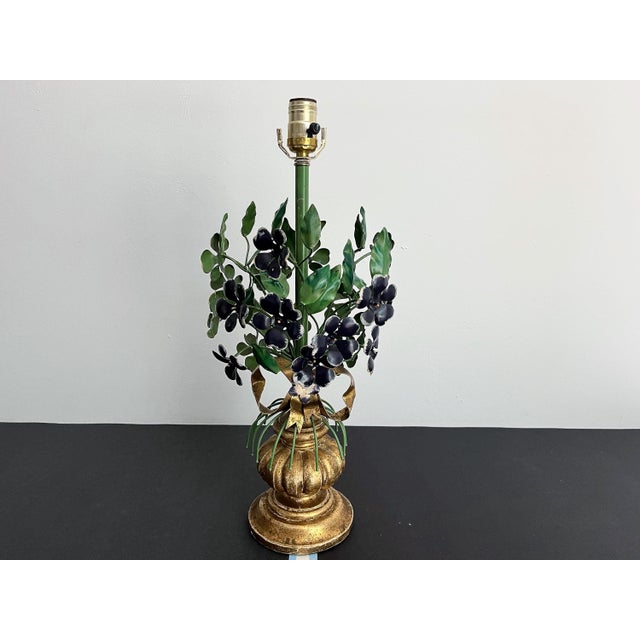 1960s Italian Topiary Lamp & Shade For Sale - Image 14 of 18