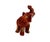 Burnt Orange A Collection of Miniature, Hand-Carved Elephant Netsukes For Sale - Image 8 of 18