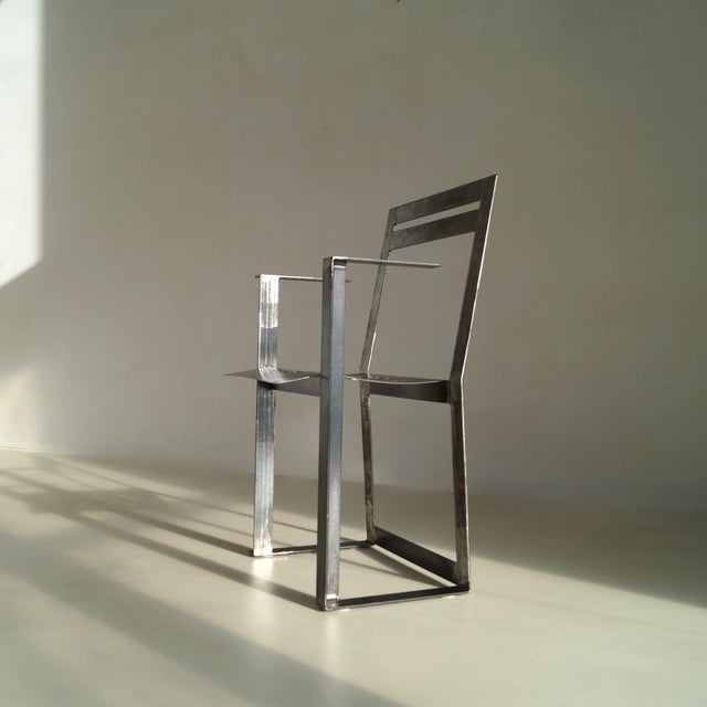 Modern Steel Chair by Albert in T Veld, 1980s For Sale - Image 14 of 18