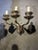 A pair circa 1920’s Caldwell silver plated 3 lights sconces.