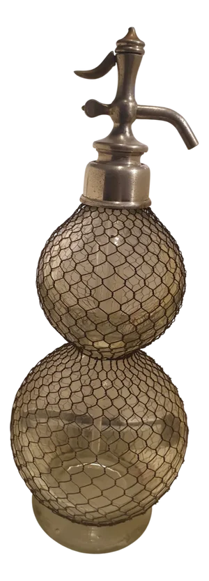 Large Antique French Selzer Bottle, 19th Century