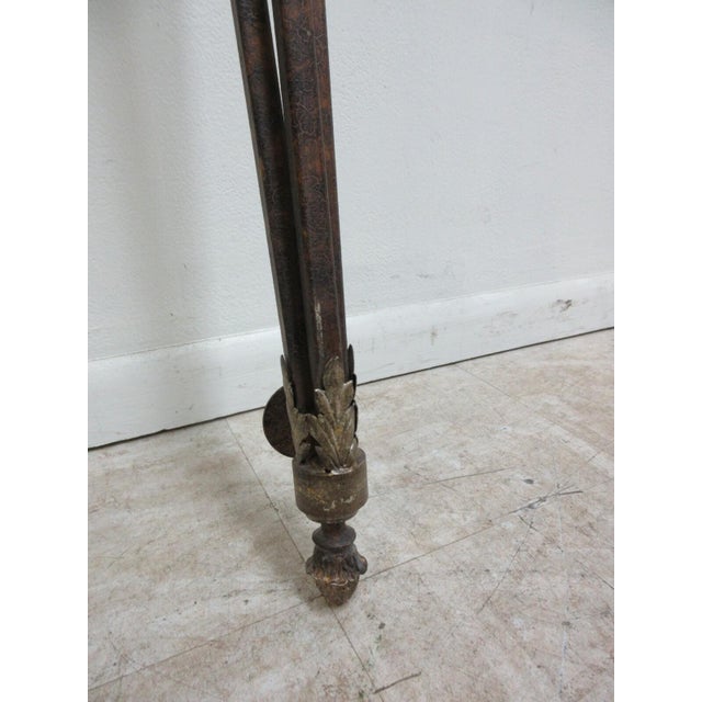 1990s Fine Art Lamp French Regency Gold Metal Filigree Lamp Wall Sconce Pole Lamp B For Sale - Image 10 of 13