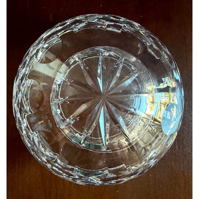 Late 20th Century Late 20th Century Cut Crystal Bowl by Ceska. For Sale - Image 5 of 6