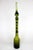 Mid-Century Modern 1960's Hand Blown Green Glass Decanter With Flame Tip Stopper For Sale - Image 3 of 11