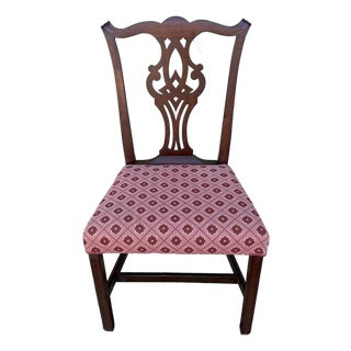 Antique Mahogany Chippendale Side Chair, Massachusetts, Circa 1780s For Sale