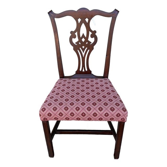Antique Mahogany Chippendale Side Chair, Massachusetts, Circa 1780s For Sale