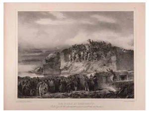 Nicolas Toussaint Charlet, St. Laurent, Original Lithograph, Early 19th-Century