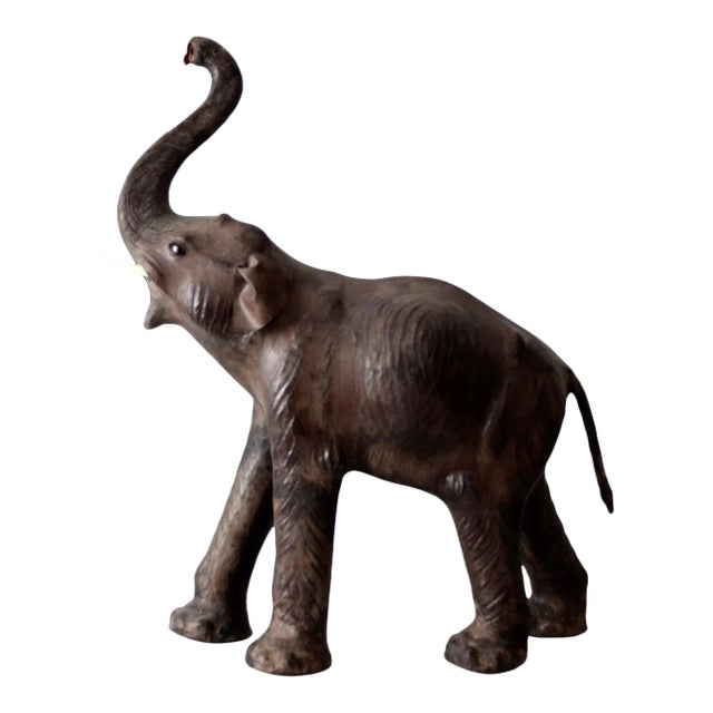 Antique Leather Elephant For Sale