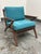 Mid-Century Modern Joybird Soto Armchair, Lucky Turquoise For Sale - Image 3 of 12