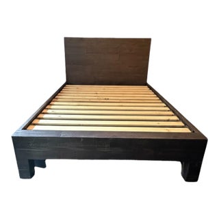 West Elm Emmerson Bed, Full, Chestnut For Sale