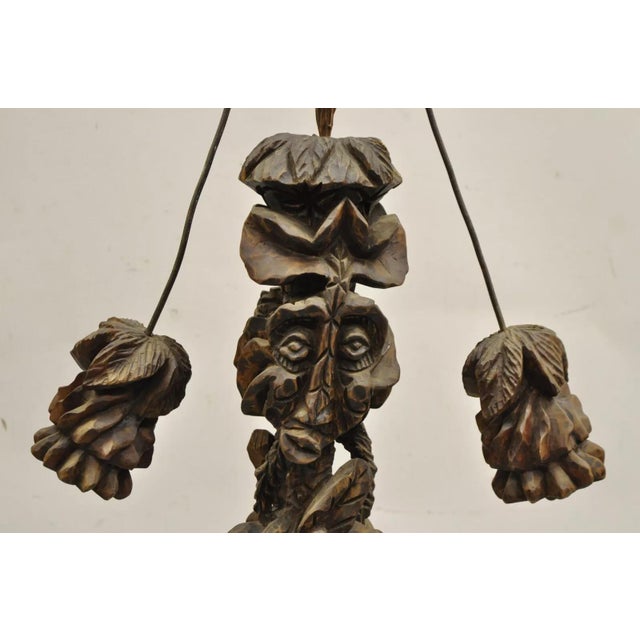 Late 20th Century Primitive Carved Wood Figural Tiki Totem Kinetic Wobbly Balancing Art Sculpture For Sale In Philadelphia - Image 6 of 11