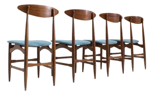 Vintage Italian Dining Room Chairs, 1960s, Set of 4