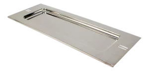 Postmodern Rectangular Silver Plate Bar Tray by Richard Meier for Swid Powell