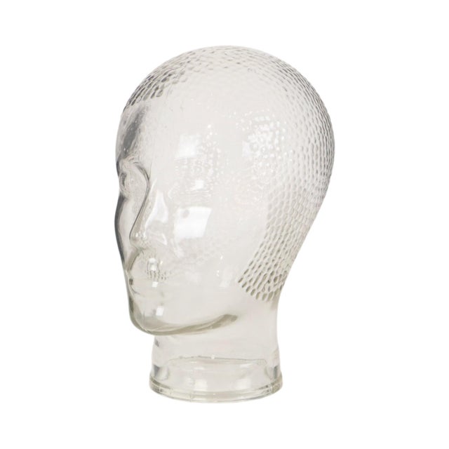Vintage Militaria Glass Shop Display Head, 1960s For Sale - Image 8 of 13