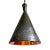 Industrial Hammered Copper Cone Bronzed Pendant Light For Sale - Image 3 of 8