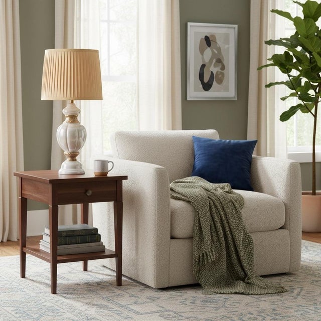 Mid-Century Modern Sculptural Opalescent Glass Accent Lamp With Gold Detailing. Hollywood Regency Statement Lighting For Sale - Image 3 of 6