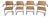 1970s Collection of Cantilever Marcel Breuer Leather Woven and Chrome Chairs- Set of 4 For Sale