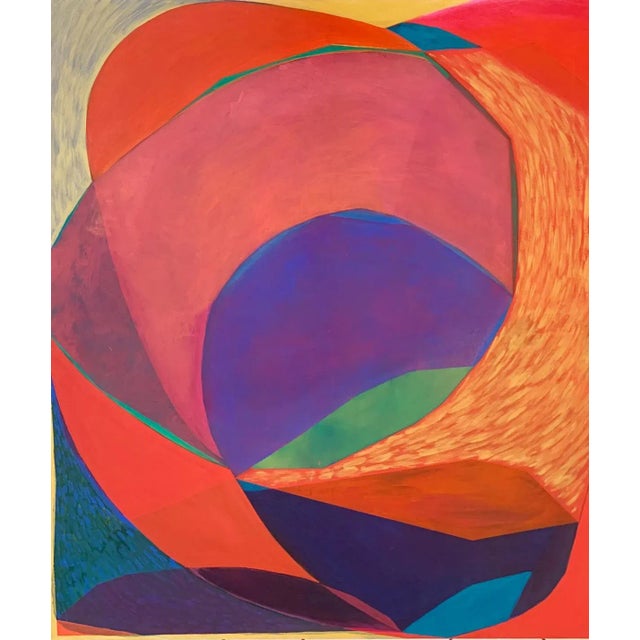 Textile Marta Gebalska, Composition S, 2022, Oil & Oil on Canvas & Canvas For Sale - Image 7 of 7