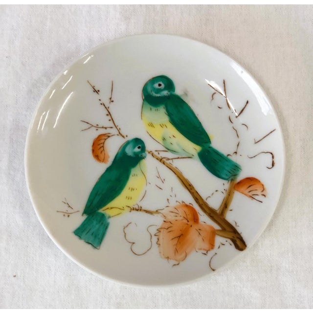 Mid 20th Century Hand Painted Japanese Bird Plates Set of 2 Chairish