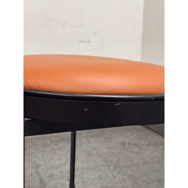 Orange Michael Oren Porter Place Style Swivel Counter Stools, Pair For Sale - Image 8 of 12