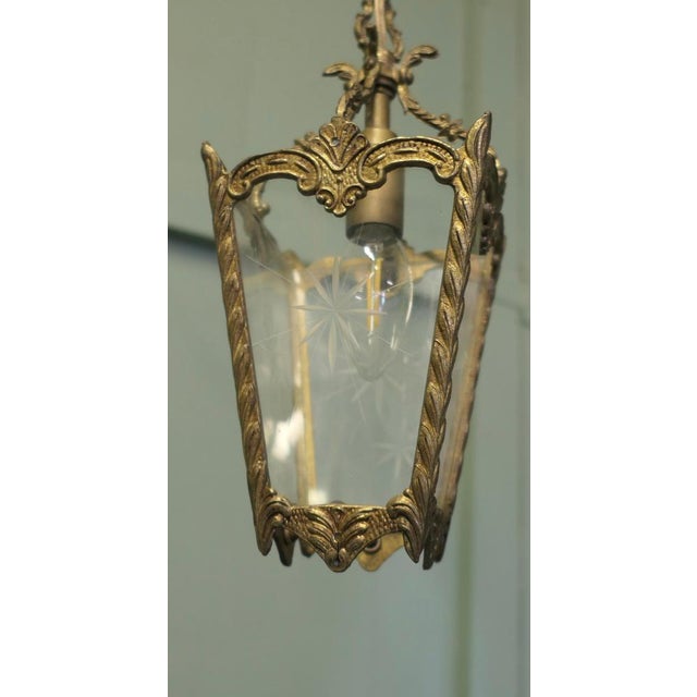 Small French Rococo Style Lantern, 1930s For Sale - Image 6 of 7