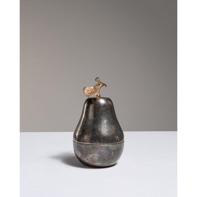 Metal 1970s Belgium Silver Pear-Shaped Ice Bucket For Sale - Image 7 of 15