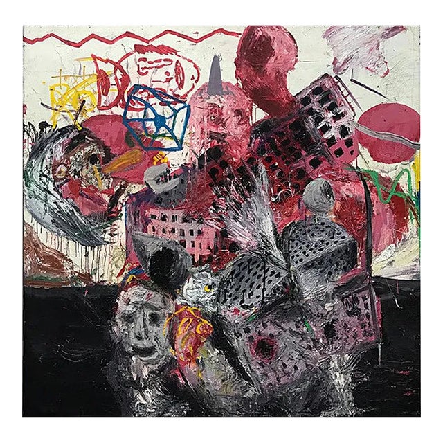 Chinese Contemporary Artwork by Li Ya-Wei, The Floater on the Black Seawater, 2019 For Sale