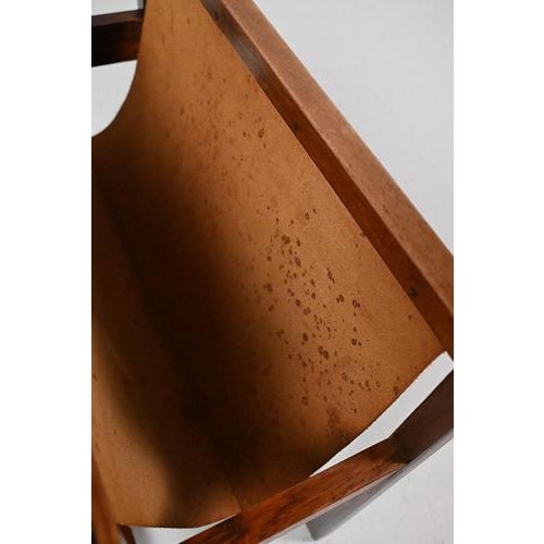 Brown Danish Rosewood Magazine Holder For Sale - Image 8 of 9