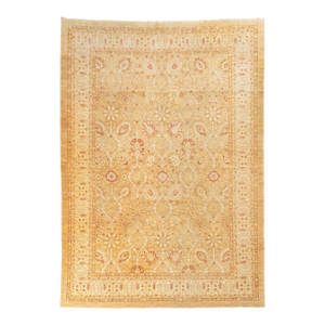 Afghan Tabriz Wool and Silk Carpet 17' 6" X 12' 7"