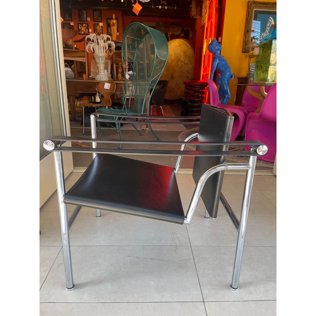 Le Corbusier, Jeanneret, Perriand Lc1 Chair by Le Corbusier For Sale - Image 4 of 9