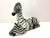 Black Modernist Vintage Italian Porcelain Zebra For Sale - Image 8 of 9