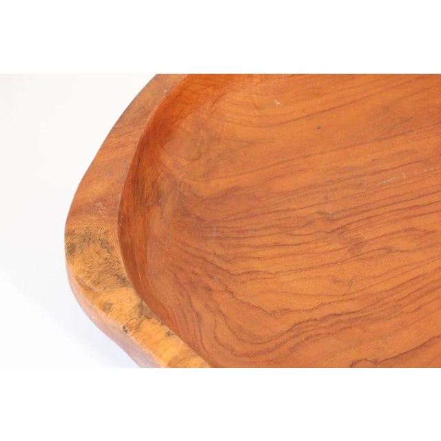 Mid 20th Century 1960 Hand Hewn Organic Teak Burl Bowl For Sale - Image 5 of 12