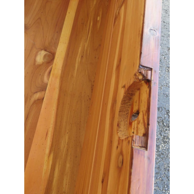 Lane Carved Bench Cedar Hope Chest Blanket Trunk 6113 For Sale - Image 10 of 15