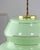 Mid-Century Pendant Lamp in Green Glass and Brass For Sale - Image 10 of 15