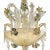 2020s Luxury 21st Century Italian Murano Glass Flower Chandelier – Gold & Clear For Sale - Image 5 of 6