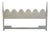 Unique Furniture Italian Mediterranean Style Hollywood Regency King Size Headboard 7176 - Dorado White Finish For Sale