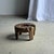 Brown Small Circular Four-Legged Stool in Organic Openwork Teak, 1980s For Sale - Image 8 of 11