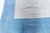 1950s Doris Leslie Blau Vintage Indian Dhurrie White With Blue Flatweave Cotton Rug For Sale - Image 5 of 7