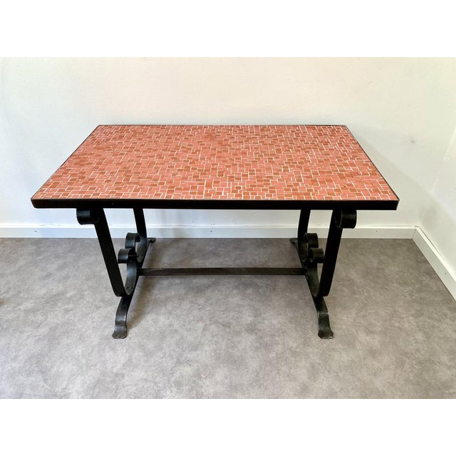 Mid-Century Modern Side Table with Tiled Top, 1970s For Sale - Image 3 of 7