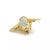 Contemporary Diamonds & Emerald Bee 18k Yellow Gold Pin Brooch For Sale - Image 3 of 5