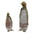 Pair Chapman Brass & Crystal Penguin Figures For Sale