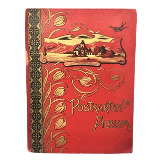Decorative Antique Postcard Album Book For Sale